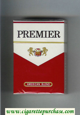 Premier American Blend cigarettes hard box