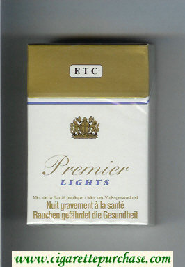 Premier Lights ETC cigarettes hard box