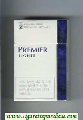 Premier Lights cigarettes hard box