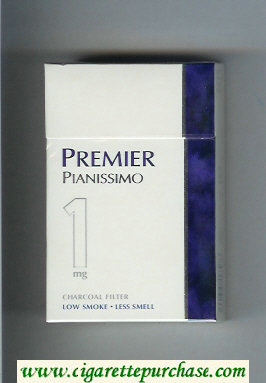 Premier Pianissimo 1 mg cigarettes hard box