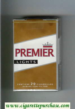 Premier Lights cigarettes soft box