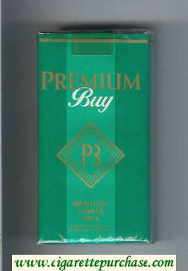 Premium Buy P3 Menthol Lights 100s cigarettes soft box