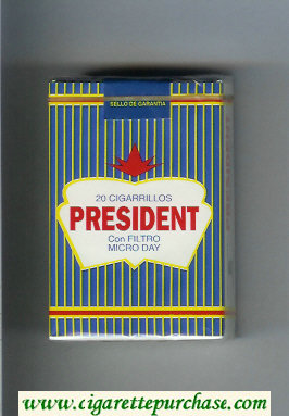 President Con FIltro Micro Day cigarettes soft box