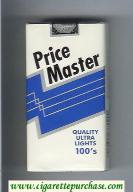 Price Master Quality Ultra Lights 100s cigarettes soft box