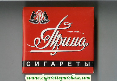 Prima OTF red cigarettes wide flat hard box