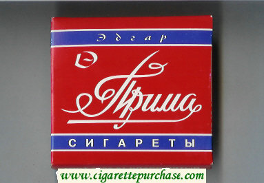 Prima Edgar Cigareti cigarettes wide flat hard box