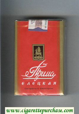 Prima Eletskaya red cigarettes soft box