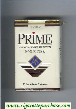 Prime Non-Filter cigarettes soft box