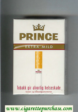 Prince Extra Mild cigarettes hard box