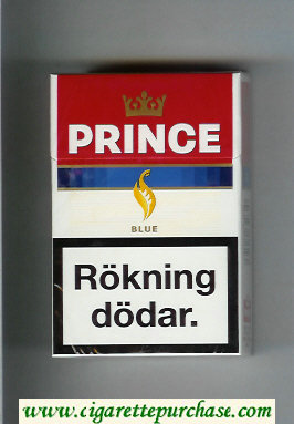 Prince Blue cigarettes hard box