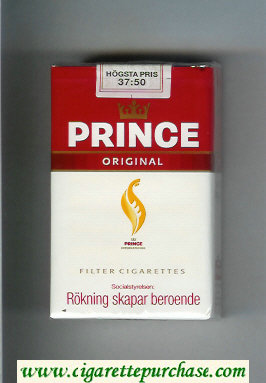 Prince Original cigarettes soft box