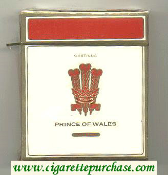 Prince of Wales 100s cigarettes wide flat hard box