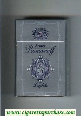 Prince Romanoff Lights cigarettes hard box