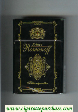 Prince Romanoff cigarettes hard box