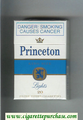 Princeton Lights cigarettes hard box