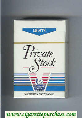 Private Stock Lights cigarettes hard box