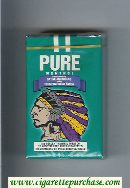 Pure Menthol cigarettes soft box