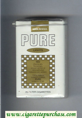 Pure Lights filter cigarettes soft box