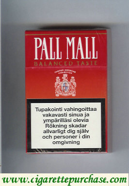 Discount Pall Mall Balanced Taste cigarettes hard box