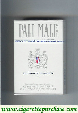 Discount Pall Mall Caf 1 Ultimate Lights Cigarettes hard box