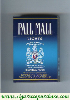 Discount Pall Mall Charcoal Filter Lights cigarettes hard box