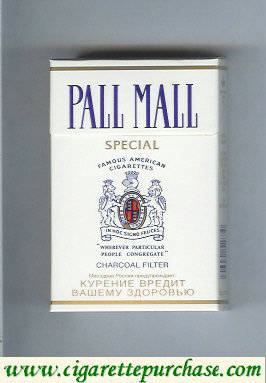 Discount Pall Mall Charcoal Filter Special cigarettes hard box