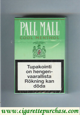 Discount Pall Mall Cool Menthol cigarettes hard box