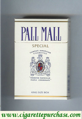 Discount Pall Mall Famous American Cigarettes Special Super Lights cigarettes hard box
