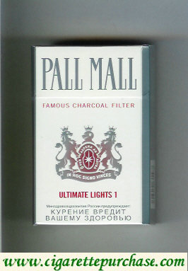 Discount Pall Mall Famous Charcoal Filter Ultimate Lights 1 cigarettes hard box