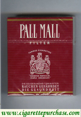 Discount Pall Mall Famous Cigarettes Filter 25s cigarettes hard box