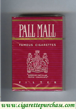 Discount Pall Mall Famous Cigarettes Filter cigarettes hard box