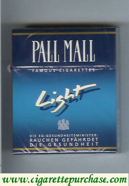 Discount Pall Mall Famous Cigarettes Light 25s cigarettes hard box