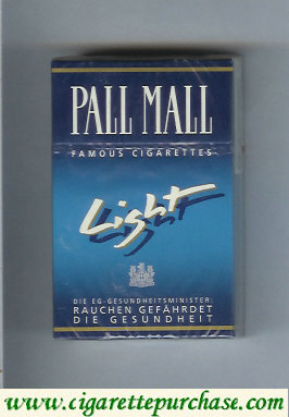 Discount Pall Mall Famous Cigarettes Light cigarettes hard box