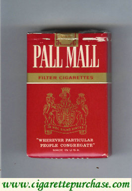 Discount Pall Mall Filter Cigarettes red and gold cigarettes soft box