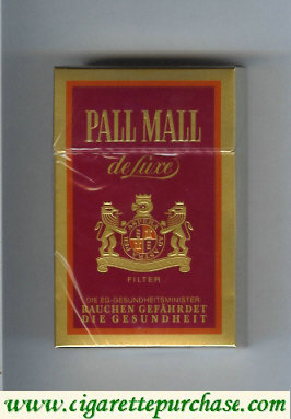 Discount Pall Mall Filter De Luxe cigarettes hard box