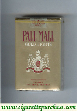 Discount Pall Mall Gold Lights cigarettes soft box