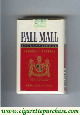 Discount Pall Mall International Famous Cigarettes soft box