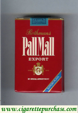 Discount Pall Mall Rothmans Export Export Plain cigarettes soft box