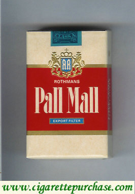 Discount Pall Mall Rothmans Export Filter cigarettes soft box
