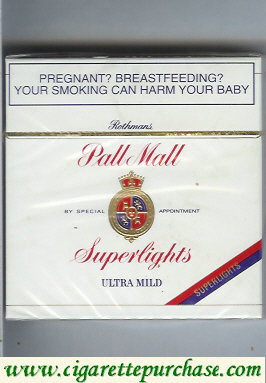 Discount Pall Mall Rothmans Superlights Ultra Mild 30s cigarettes hard box