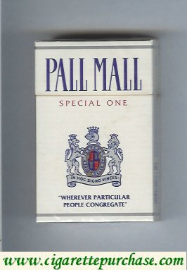 Discount Pall Mall Special One cigarettes hard box