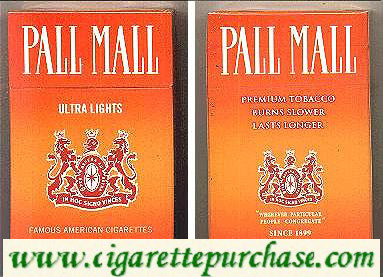 Discount Pall Mall Ultra Lights cigarettes hard box
