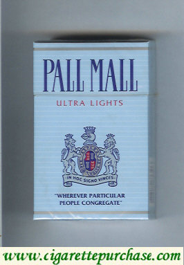 Discount Pall Mall Ultra Lights hard box cigarettes
