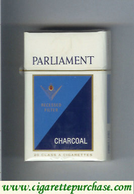 Discount Parliament Charcoal cigarettes hard box