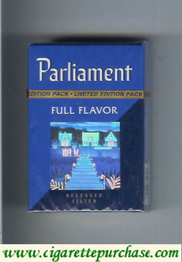 Discount Parliament Full Flavor hologram with stairs cigarettes hard box