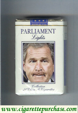 Discount Parliament Lights design with George Bush cigarettes