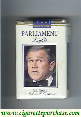 Discount Parliament Lights with George Bush soft box cigarettes