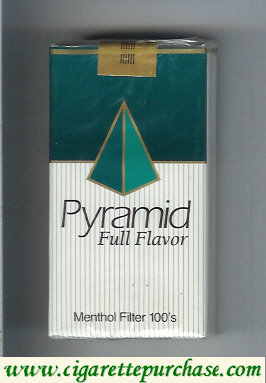 Discount Pyramid Full Flavor Menthol Filter 100s cigarettes soft box