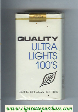 Quality Ultra Lights 100s cigarettes soft box