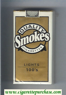 Quality Smokes Lights 100s cigarettes soft box